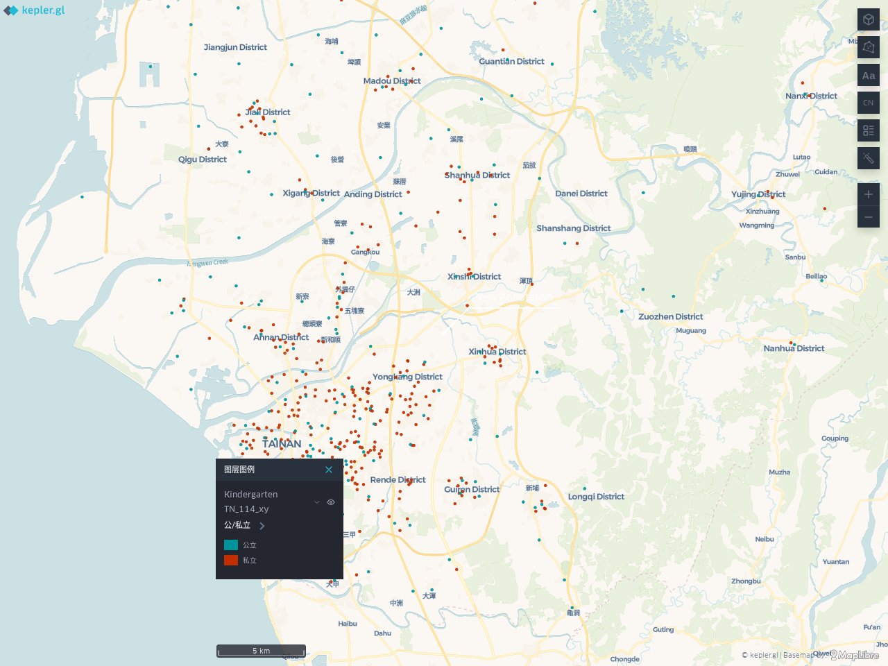 Seeing Quality Early Education: An Interactive Kindergarten Finder for Tainan and Its Future — GIS