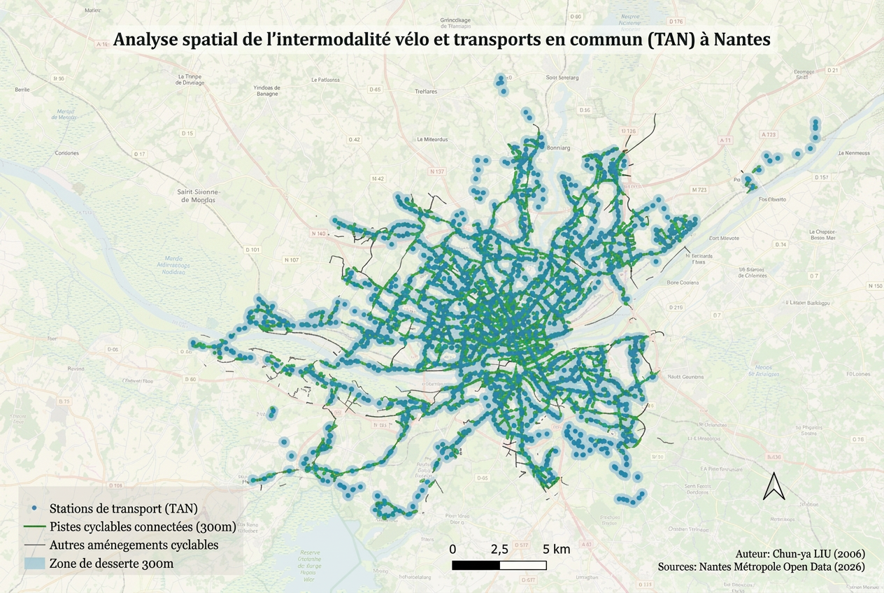 Cycling–Transit Intermodality Analysis — GIS